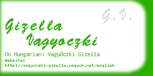 gizella vagyoczki business card